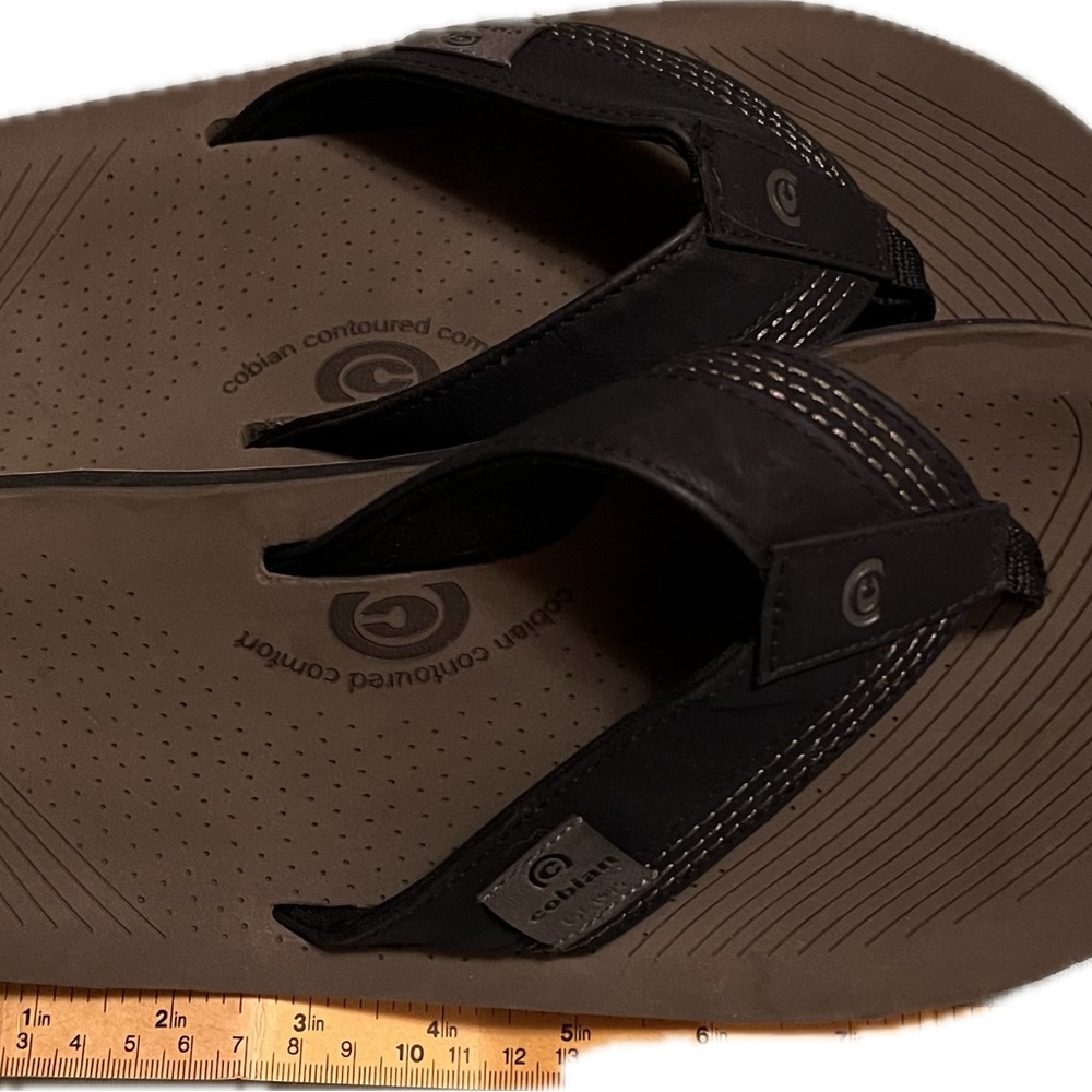 Cobian Men's Black and Brown Sandals